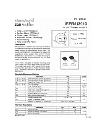 DataSheet IRFR3910 pdf